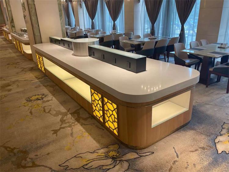 西餐厅高端九游会老哥自助餐台移动布菲车_酒店自助餐布菲台